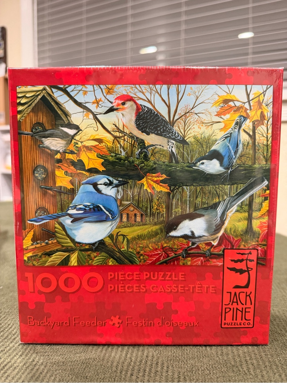 Jack Pine 1000-Piece 'Backyard Feeder' Jigsaw Puzzle - NIB
